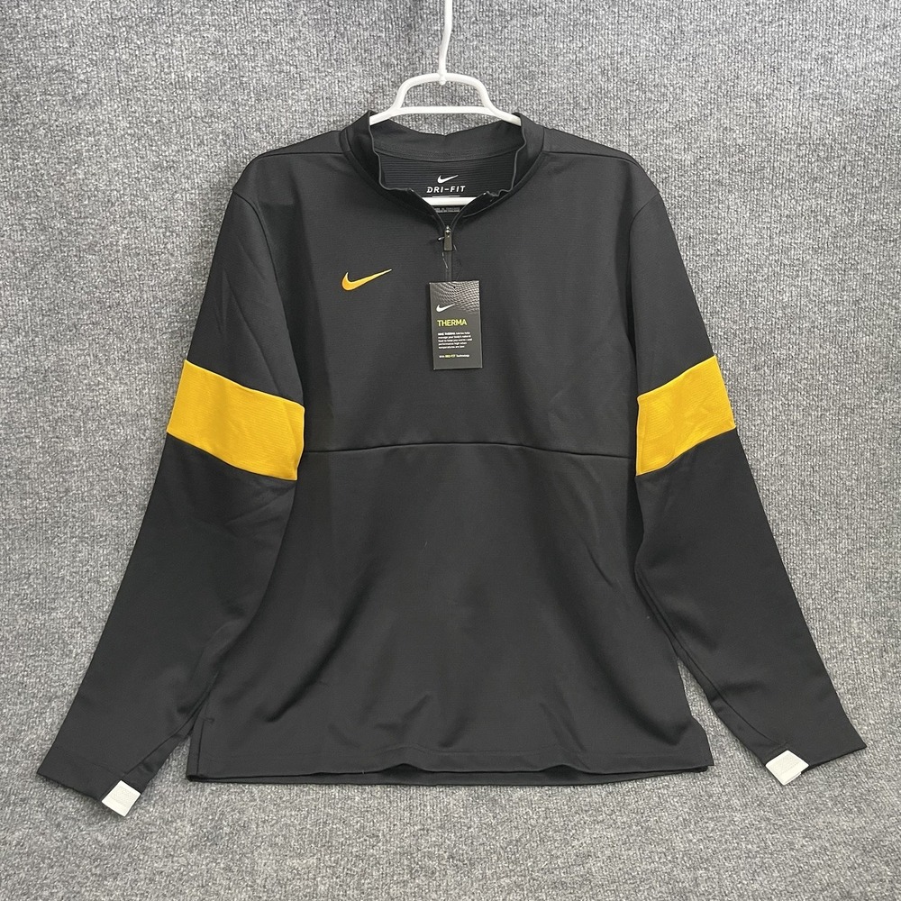 Nike Therma Fit Victory 1/4 Zip Golf Top Mens Sz M A05919-023 Pullover Black